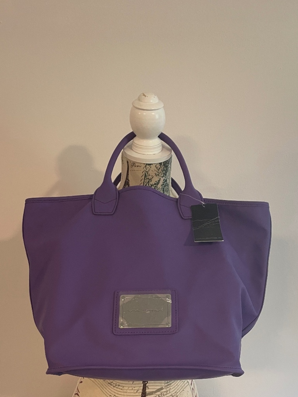 VIA SPIGA - Purple Tote - NWT